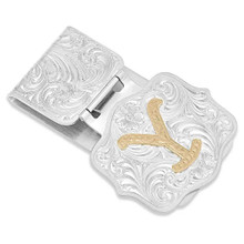 MONTANA SILVERSMITH Montana Silversmiths The Dutton Y Yellowstone Silver Money Clip MONTANA SILVERSMITH Montana Silversmiths The Dutton Y Yellowstone Silver Money Clip