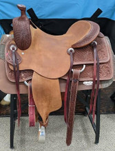 HR SADDLES AND TACK HR Saddlery Hud Roberts Signature Cowhorse Saddle 16" HR SADDLES AND TACK HR Saddlery Hud Roberts Signature Cowhorse Saddle 16"