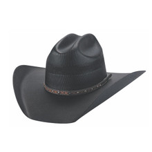 BULLHIDE Bullhide Unisex Black Hometown 10X Straw Western Cowboy Hat BULLHIDE Bullhide Unisex Black Hometown 10X Straw Western Cowboy Hat