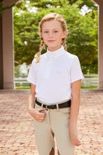 R.J. CLASSICS, INC. RJ Classics Girl's White Ava Short Sleeve Show Shirt R.J. CLASSICS, INC. RJ Classics Girl's White Ava Short Sleeve Show Shirt