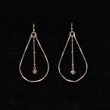 M & F Blazin Roxx Silver Dangle Hoop Earrings M & F Blazin Roxx Silver Dangle Hoop Earrings