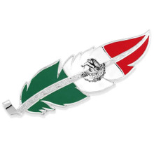 Montana Silversmith's Mexico Flag Cowboy Hat Silver Feather