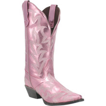 LAREDO Laredo Women's Pink Dream Girl Snip Toe Western Cowgirl Leather Boot LAREDO Laredo Women's Pink Dream Girl Snip Toe Western Cowgirl Leather Boot