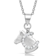 MONTANA SILVERSMITH Montana Silversmiths Women's Horsing Around Charm Necklace MONTANA SILVERSMITH Montana Silversmiths Women's Horsing Around Charm Necklace