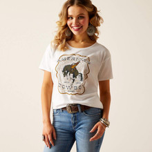ARIAT Women's Ariat American Cowboy T-Shirt White 