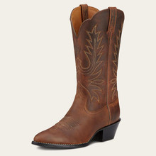 ARIAT Ariat Women's Distressed Brown Heritage R Toe Western Leather Boot ARIAT Ariat Women's Distressed Brown Heritage R Toe Western Leather Boot