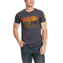 RED DIRT Red Dirt Unisex Heather Navy Vaquero Logo Graphic T-Shirt 