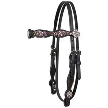 CIRCLE Y OF YOAKUM Circle Y Of Yoakum Black Cowtown Sirens Song Browband Headstall 