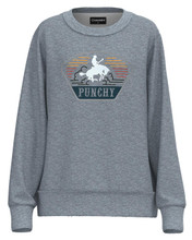 Hooey Women's Grey Punchy Homey Pullover