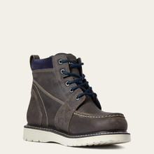 Ariat Women's Rebar Wedge Moc Toe Waterproof Grey Work Boots