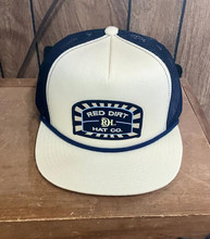RED DIRT Red Dirt Stone/Navy The Conductor Snapback Ball Cap RED DIRT Red Dirt Stone/Navy The Conductor Snapback Ball Cap