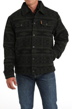 CINCH Cinch Men's Forest/Black Lined Trucker Jacket CINCH Cinch Men's Forest/Black Lined Trucker Jacket