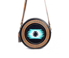 MYRA BAGS Myra Women's Black Empress Eye Round Bag 