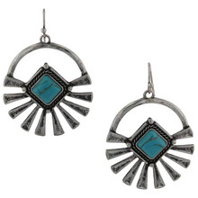 MONTANA SILVERSMITH Montana Silversmiths Women's Turquoise Sunburst Sky Earrings 