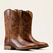 Ariat Beasty Brown/Rugged Tan Slingshot Cowboy Boots For Men