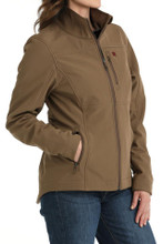 CINCH Cinch Women's Brown Full Zip Logo Conceal Carry Jacket 