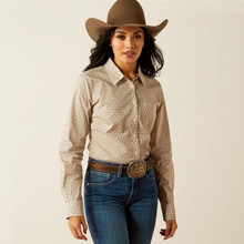 ARIAT Ariat Women's Caidan Sea Spray Kirby Stretch Button Down Shirt 