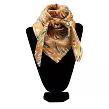 M & F M&F Western Unisex Multicolor Feather Wild Rag Silk Scarf 
