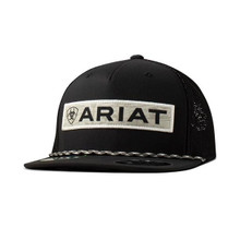 M & F Ariat M&F Men's Black & White Desert Patch Cap 