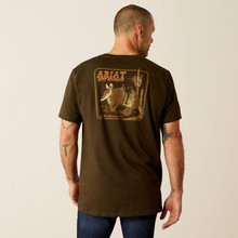 ARIAT Ariat Men's Dark Olive Armadillo On A Half Shell T Shirt 