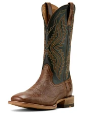 Ariat Men's Baxter Cowboy Boots - Dark Tan/Black Deertan