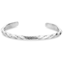 MONTANA SILVERSMITH Montana Silversmiths Men's Silver Solstice Cuff Bracelet 