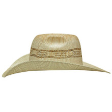 M & F Ariat Kid's Ivory & Tan Bangora Straw Western Hat 