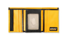 M & F Ariat Men's Black Trifold Workman Western Wallet 