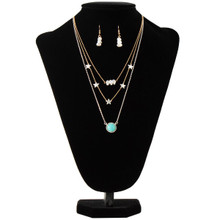 M & F Blazin Roxx Women's Silver & Turquoise Pearls Star Jewelry Set 