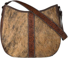 M & F Nocona Women's Brown Emmy Calf Hair Handbag 