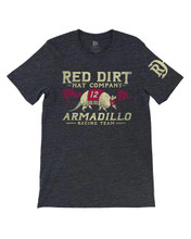 RED DIRT Red Dirt Unisex Heather Black Dilo Racing Flag T Shirt 