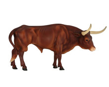 REEVES INTERNATIONAL INC. Breyer Texas Traditional Series Plastic Longhorn Bull Figurine 