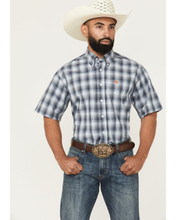 CINCH Cinch Men's Multicolor Plaid Short Sleeve Western Shirt 