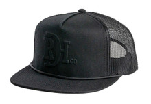RED DIRT Red Dirt Men's Black Flat Bill Cap RED DIRT Red Dirt Men's Black Flat Bill Cap