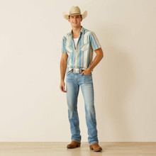 Men's Ariat Hilton Retro Fit Shirt In Off White
