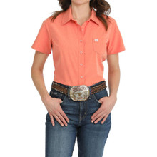 CINCH Cinch Women's Coral Solid Button-Down Western Shirt 