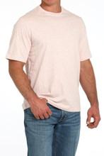 CINCH Cinch Men's Pink Solid Logo Tee 