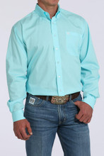 Cinch Men's Turquoise Solid Western Button Down Shirt