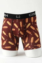 CINCH Cinch Men's Burgundy Corndogs Boxer Brief CINCH Cinch Men's Burgundy Corndogs Boxer Brief