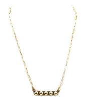 FAIRE Western Women's Gold Bubble Bar Necklace FAIRE Western Women's Gold Bubble Bar Necklace