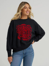 Wrangler Women's Cowboy Graphic Lainey Wilson Crewneck Pullover