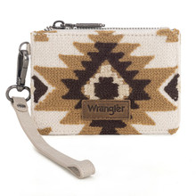 Montana West Wrangler Beige Aztec Print Card Wallet
