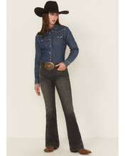 Cinch Women's Black Lynden Stretch Denim Trouser Jean