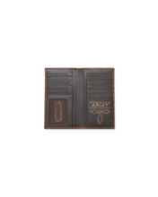 M & F Ariat M&F Western Men's Brown Rodeo Leather Western Wallet M & F Ariat M&F Western Men's Brown Rodeo Leather Western Wallet