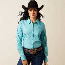 ARIAT Ariat Women's Aqua Sea Kirby Stretch Shirt ARIAT Ariat Women's Aqua Sea Kirby Stretch Shirt