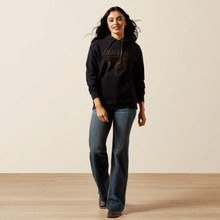 ARIAT Ariat Women's Black Booted Logo Hoodie ARIAT Ariat Women's Black Booted Logo Hoodie
