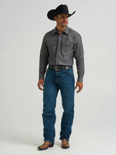 WRANGLER Wrangler Men's Black Cody Johnson Western Snap Shirt WRANGLER Wrangler Men's Black Cody Johnson Western Snap Shirt