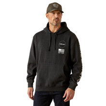 ARIAT Ariat Men's Charcoal Heather Sponsor Patriot Hoodie 