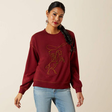 ARIAT Ariat Women's Cabernet Lasso Sweatshirt 