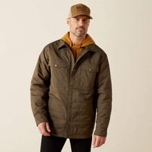 Ariat Men's Dark Green Quilted Shirt Jacket Ariat Men's Dark Green Quilted Shirt Jacket
